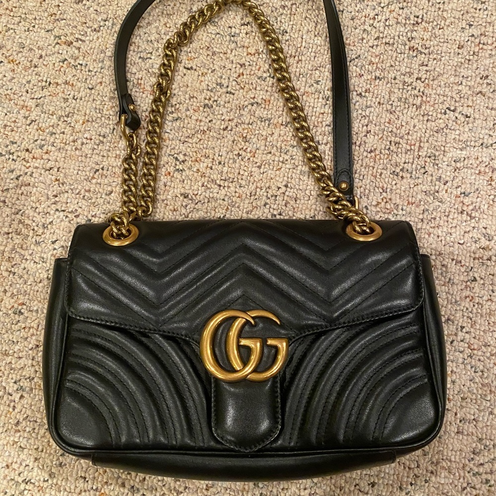 Gucci Marmont small matelassé shoulder bag